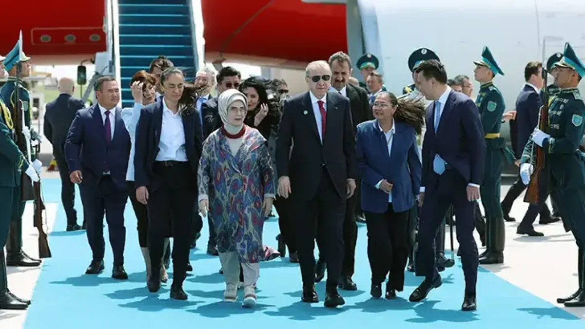 Cumhurbaşkanı Erdoğan, Türkistan'da