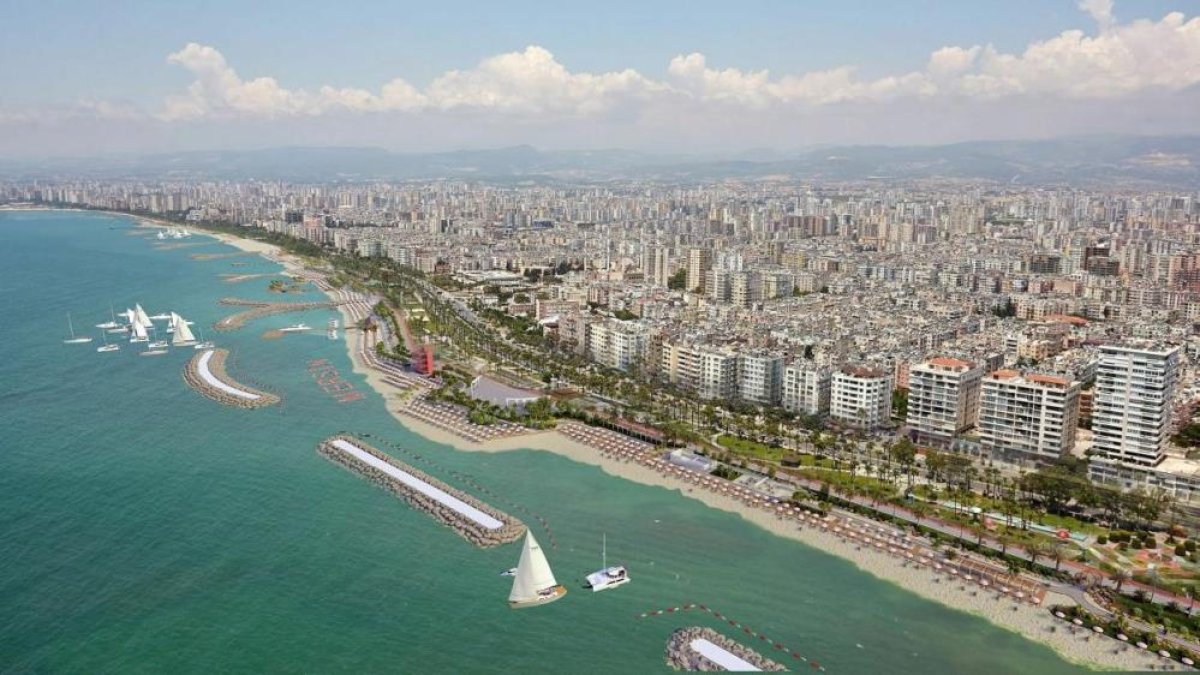 Mersin’de Sahil Hattına 'Plaj Mersin' Projesi