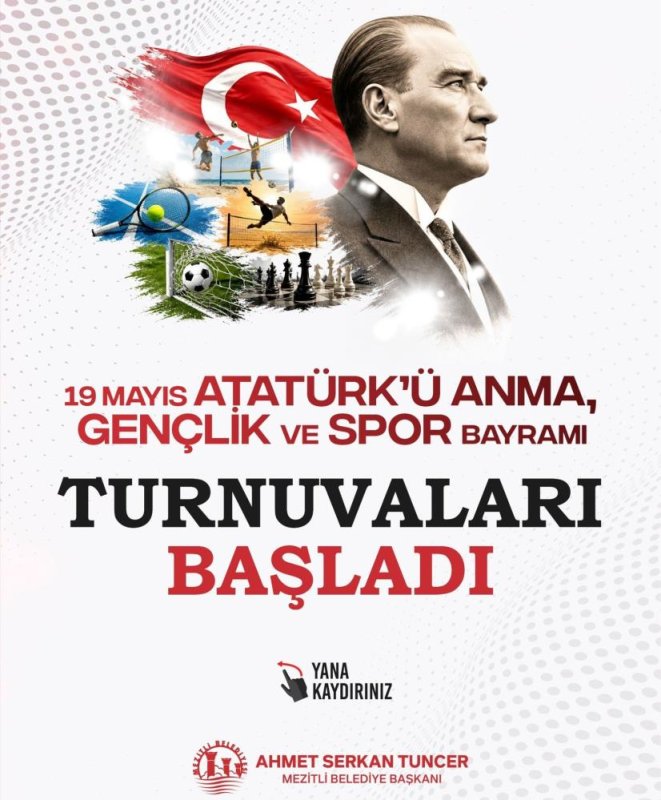 Mezitli’de 19 Mayıs Coşkusu Spor Turnuvalarıyla Kutlanacak