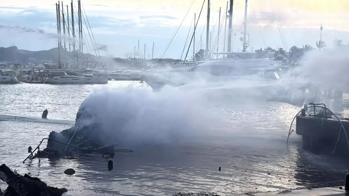 Bodrum Marina'da Yangın