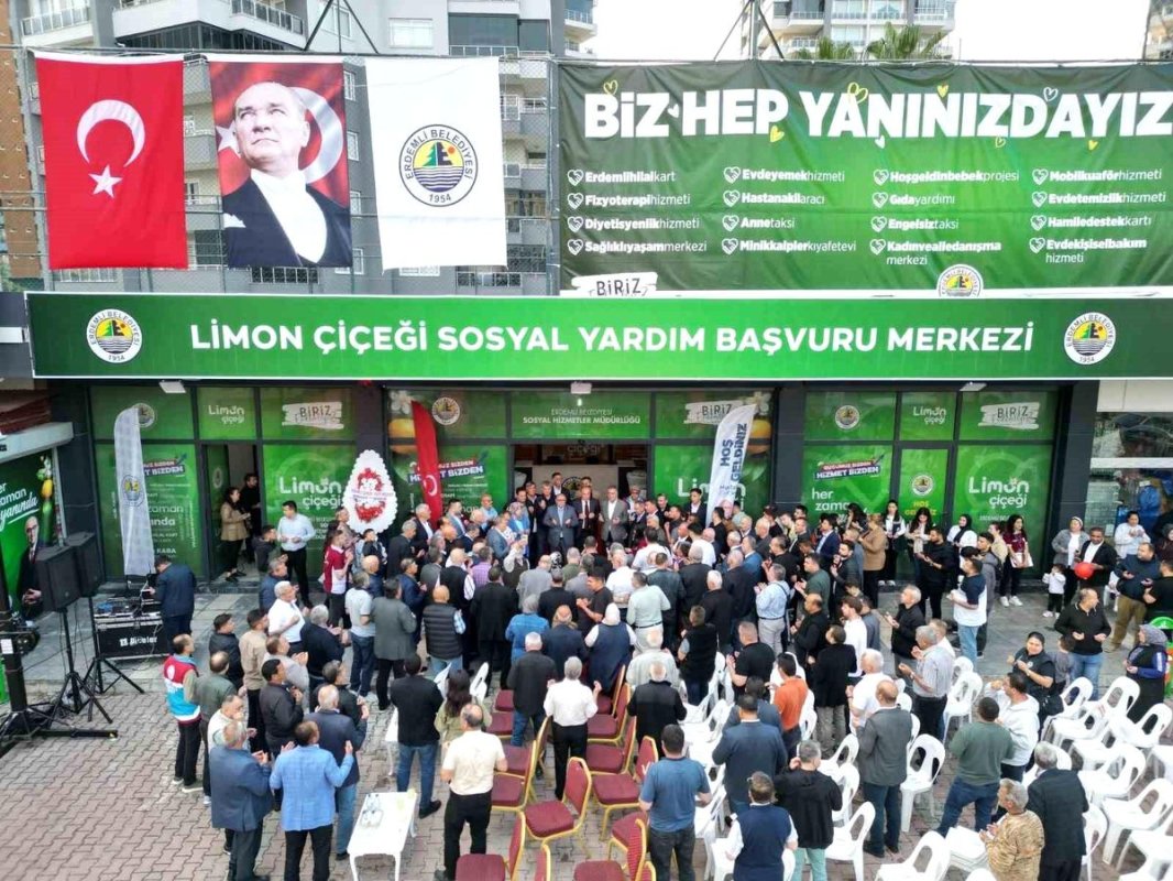 Erdemli'de Sosyal Yardımlar İçin Yeni Merkez Açıldı