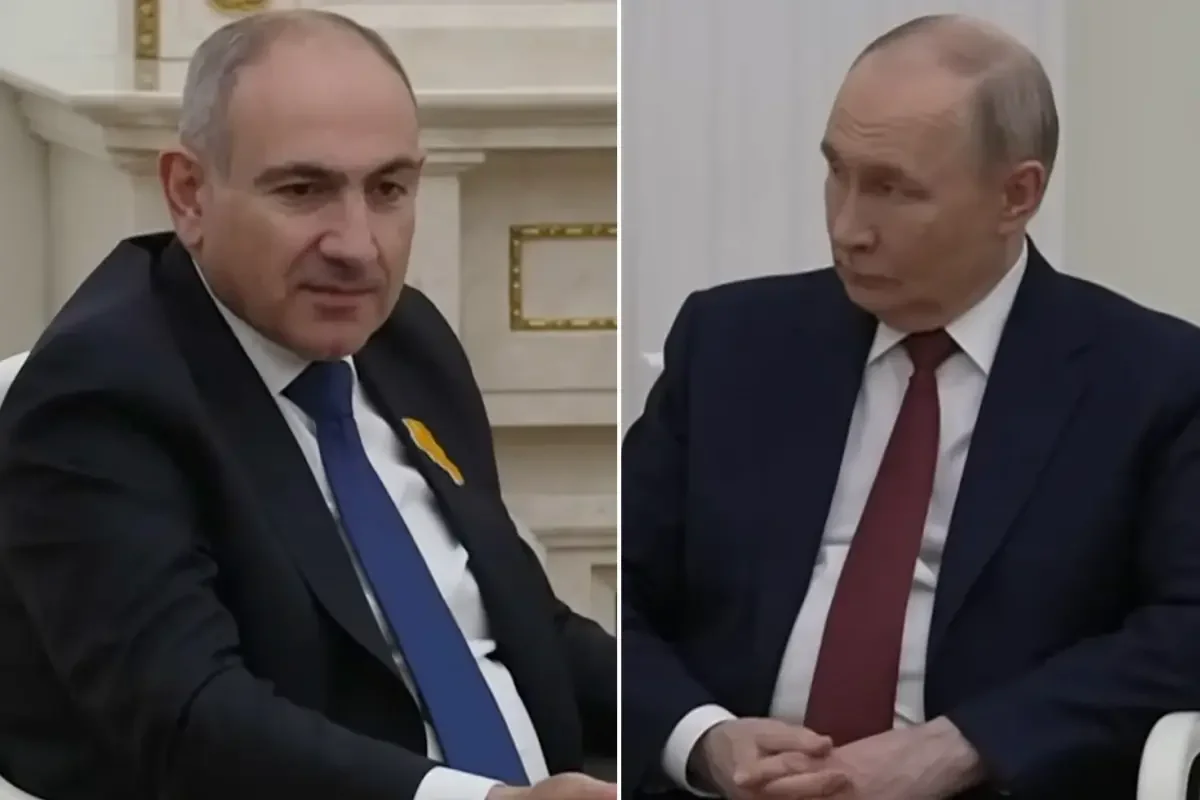 Kremlin'de Olay Görüntü! Paşinyan, Putin'in İsteğini Dünyanın Gözü Önünde Reddetti