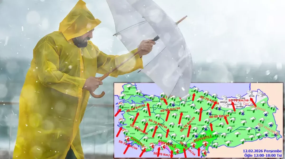 Sağanak, Fırtına ve Kar Yağışı Uyarısı!