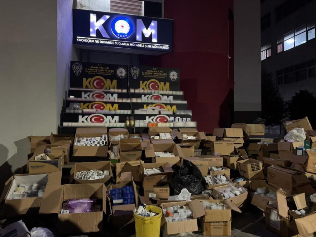 Adana’da Dev Kaçak İlaç Operasyonu