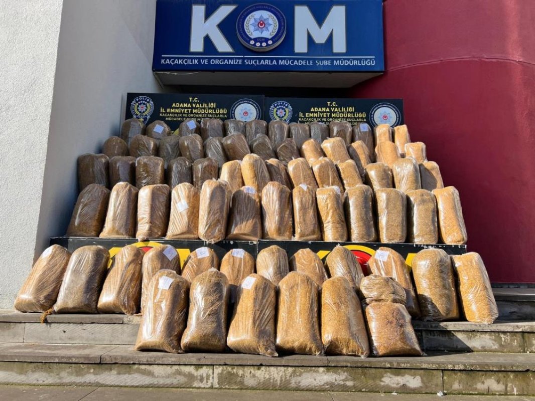 Adana’da Kaçak Tütün Operasyonu