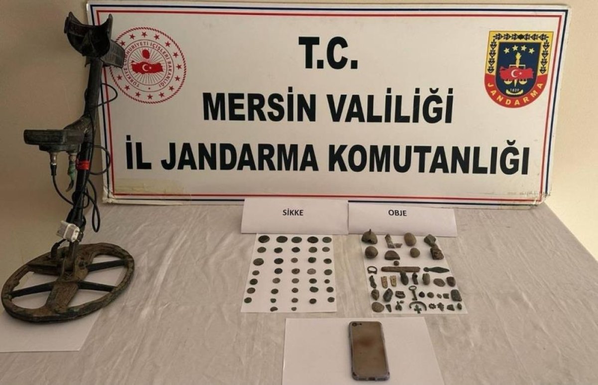 Mersin’de Kaçak Tarihi Eser Operasyonu